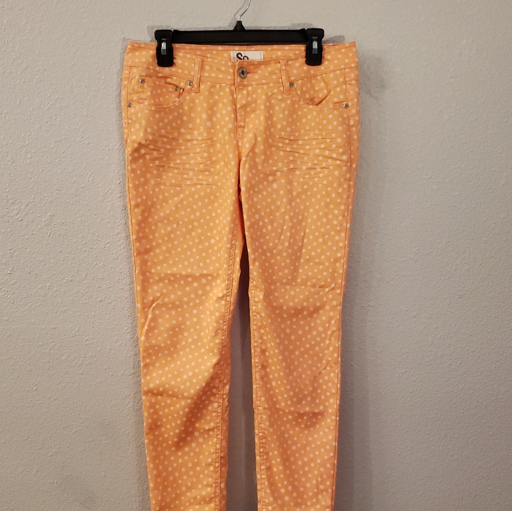 SO BRAND ANKLE LENGTH SKINNY LEG CORAL JEANS